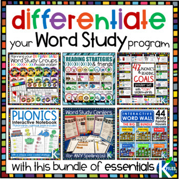 Preview of Differentiate Your Word Study Groups ESSENTIALS BUNDLE