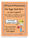 Differentiated 1 Page Phonics Word Sorts Short, Long, Vowe