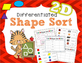 Differentiated 2D Shape Sort