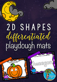 Halloween 2D Shapes DIFFERENTIATED Playdough Mats