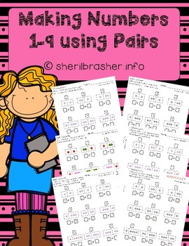 Preview of Differentiated Addition | Making Numbers 1-9 using Pairs
