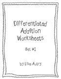 Addition worksheets (differentiated)