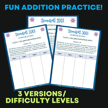 Snowball Addition and Subtraction Math Games - Frugal Fun For Boys