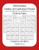 Differentiated Addition and Subtraction Practice- Christmas Bears