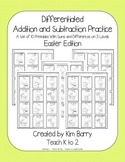 Differentiated Addition and Subtraction Practice- Easter Chicks