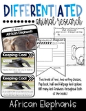 Differentiated African Elephants Research Books