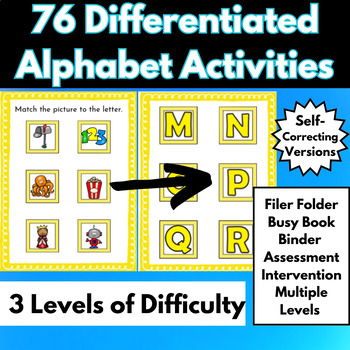 Preview of Differentiated Alphabet/Letter Activities Bundle