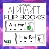 Leveled Alphabet Flip Books for Letter Identification & Ha