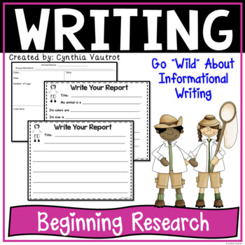 Preview of Differentiated Animal Research Report Writing | Research Project for Topics