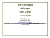 Differentiated Antonym Task Cards for Common Core Grades 3-5