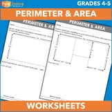 Differentiated Area & Perimeter Worksheets - 4th & 5th Gra