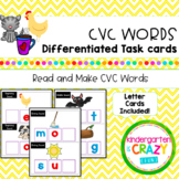 Differentiated CVC Word Task Cards