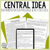 Differentiated Central Idea Reading Comprehension Passage 