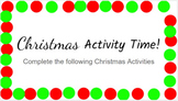 Differentiated Christmas Activity Slideshow