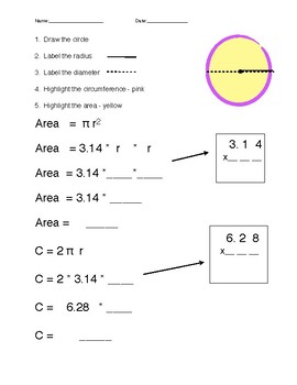 Preview of Differentiated Circle Notes