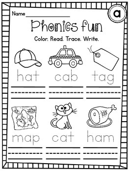 CVC Words Worksheets Pack (Differentiated) by Miss Giraffe | TpT
