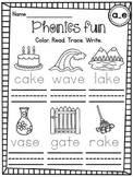 CVCe Words Differentiated Long Vowels with Silent E Worksheets