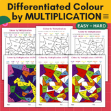 Differentiated Colour by Multiplication Worksheet