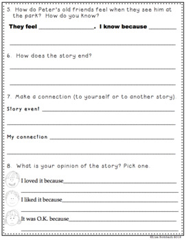 Differentiated Comprehension Questions for the story Best Friends ...