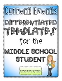 Differentiated Current Events Templates