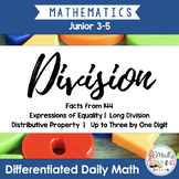 Division: Differentiated Daily Math for Grade 3-6 in Ontario