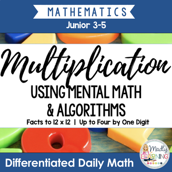 Preview of Multiplication: Differentiated Daily Math for Grade 3-6