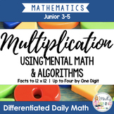 Multiplication: Differentiated Daily Math for Grade 3-6