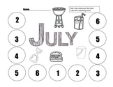 Differentiated Dice Worksheets: July/August