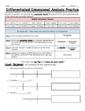 Differentiated Dimensional Analysis Practice