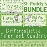 Differentiated Emergent Reader ST. PADDY'S BUNDLE {Clovers