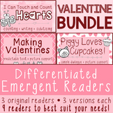 Differentiated Emergent Reader VALENTINE BUNDLE {Hearts, V