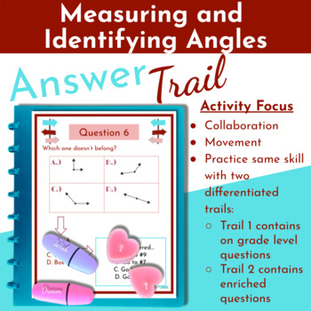 Preview of Differentiated Enrichment Task - Measuring and Identifying Angles - GATE