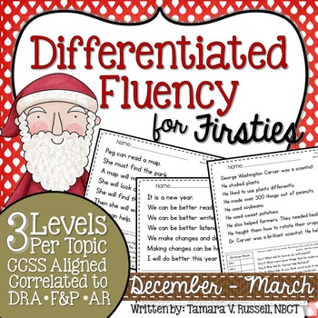 First Grade Fluency {December - March}