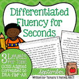 Second Grade Fluency: September Edition