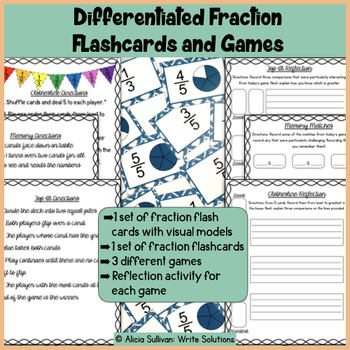 Preview of Fraction Flashcards and Games