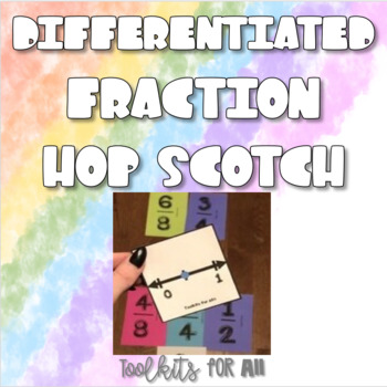 Preview of Differentiated Fraction Hop Scotch!