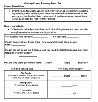 Preview of Differentiated Fraction Project-Part 3