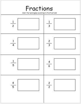 Preview of Differentiated Fraction Worksheets