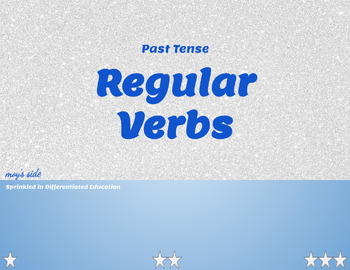 Preview of Differentiated Games for Regular Past Tense Verbs and Quick Check