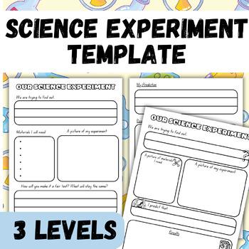 Preview of Scientific Method Experiment Template Worksheet for Science Investigations