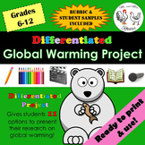 Differentiated Global Warming Project [With Rubric & Stude