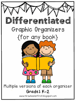Preview of First Grade Differentiated Graphic Organizers