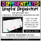 Differentiated Graphic Organizers for Grades 3-6 | Distanc