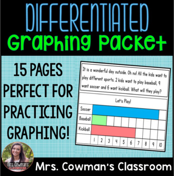 Preview of Differentiated Graphing Packet for First Grade