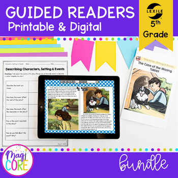 Preview of 5th Grade Differentiated Guided Reading Small Group Lessons & Readers  Full Year