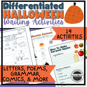 Preview of Differentiated Halloween Writing Activities
