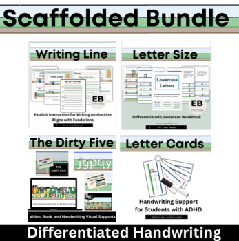 Preview of Differentiated Handwriting Bundle for ADHD OT