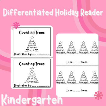 Preview of Differentiated Holiday 'Counting Trees' 1-10 Activity Book