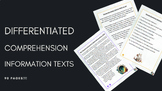Differentiated Information Text Comprehension