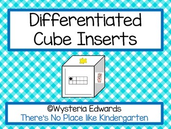 Preview of Differentiated Instruction Cube Inserts